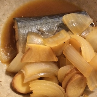 生鯖と玉ねぎの生姜煮